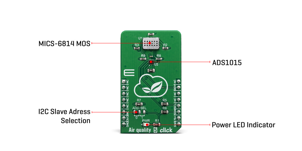 Click Boards Sensors Air quality 5 click