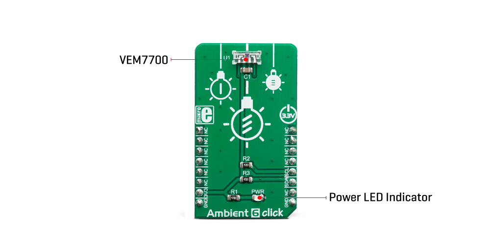 Mikroe Click Boards Sensors Ambient 6 Click