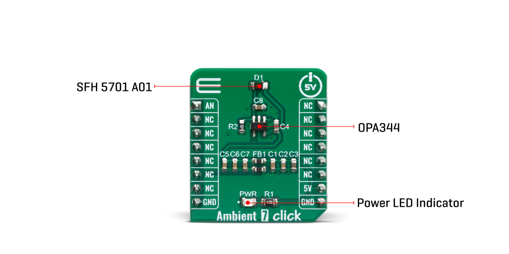 Click Boards Sensors Ambient 7 Click