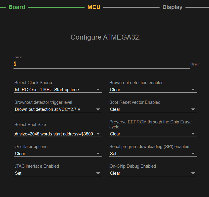 avr config