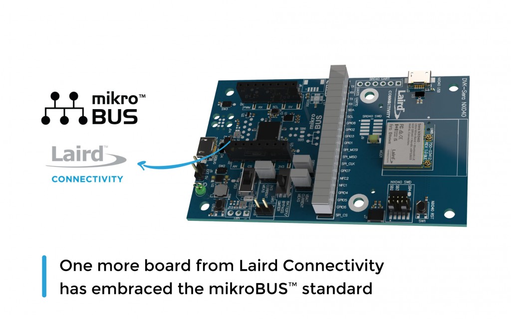 One more board from Laird with mikroBUS™ socket!