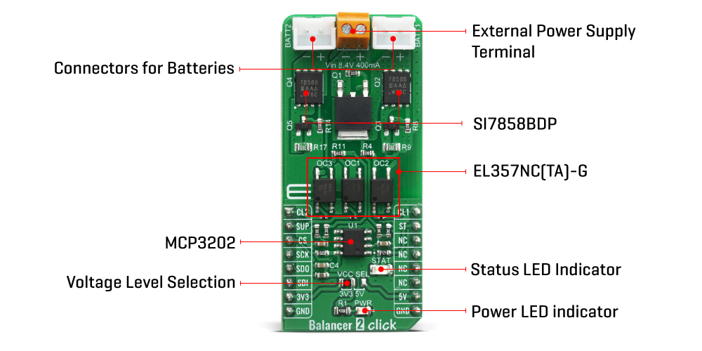 Shop Click Boards Power Management Battery charger Balancer 2 Click