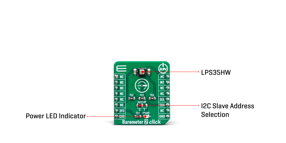 Click Boards Sensors Barometer 2 Click