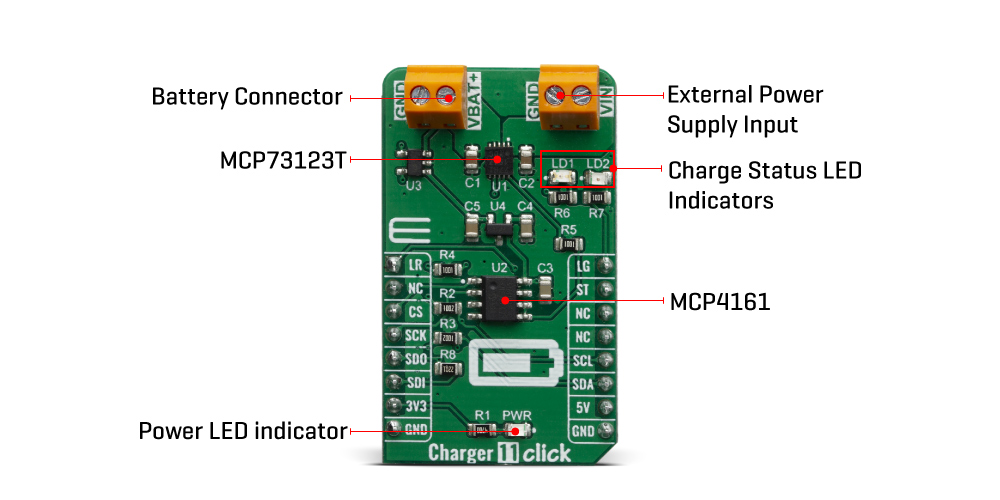 Click Boards Power Management Charger 11 Click