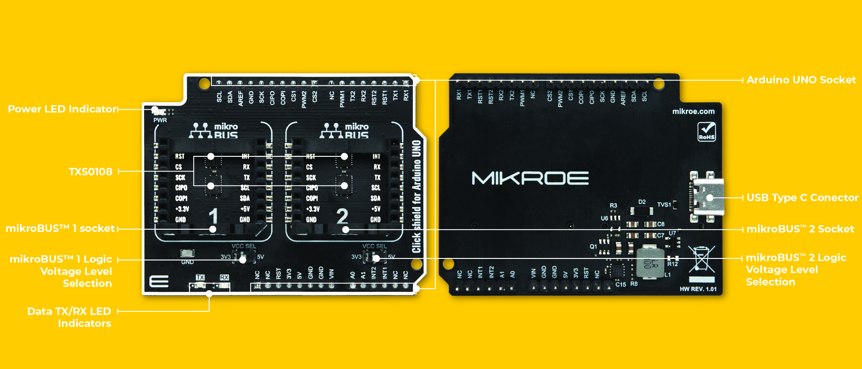 Click shield for Arduino UNO Inner Image