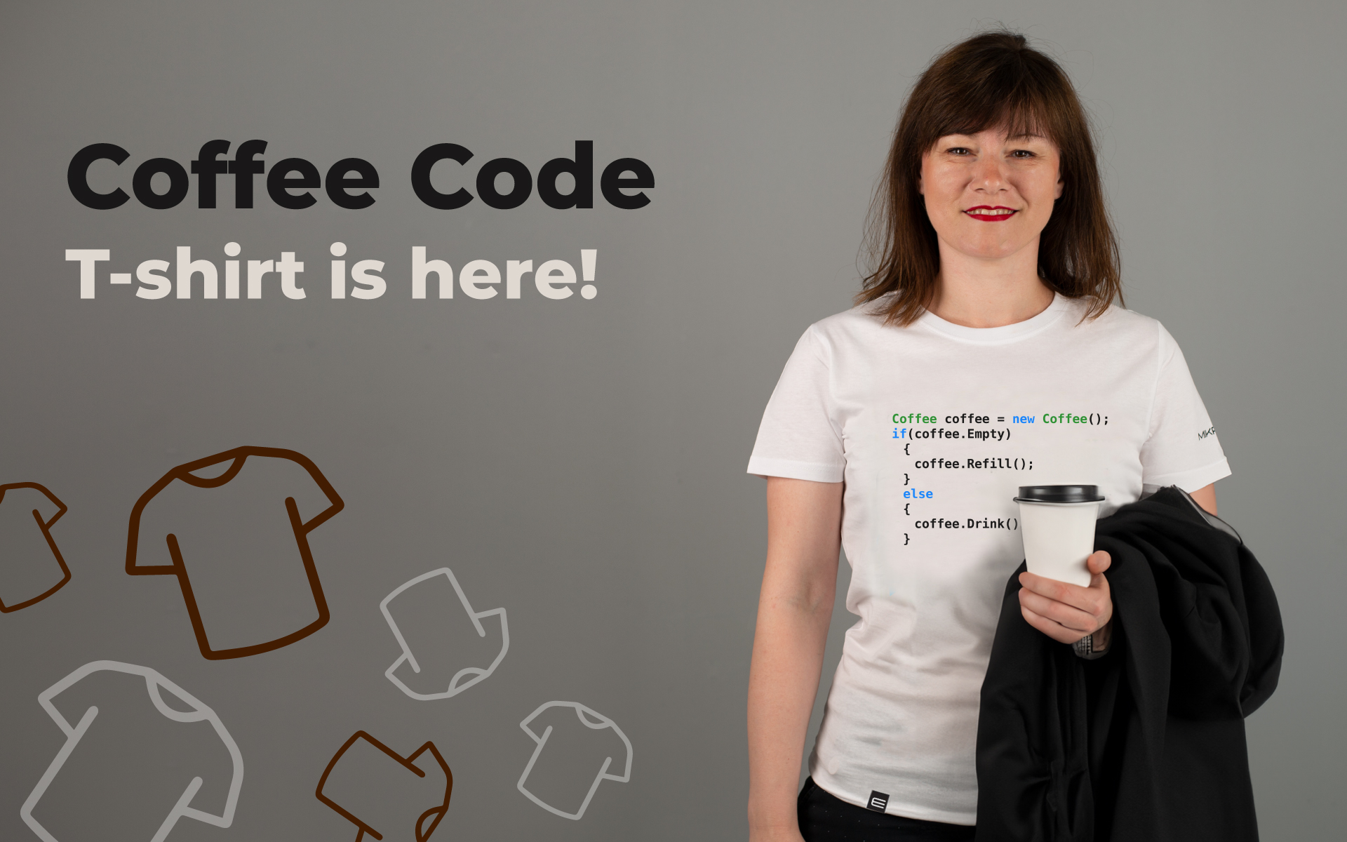 Coffee Code White - T-Shirt Male M