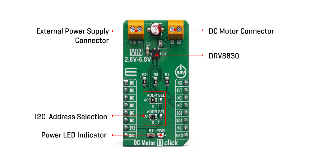 Click Boards Motor Contro lDC Motor 11 Click