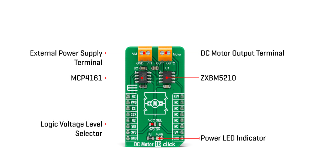 dc motor 16 click inner