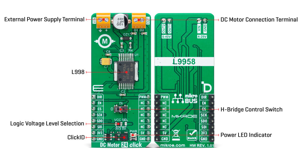 DC Motor 24 Click Inner