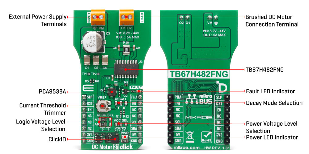 DC Motor 31 Click v101 Inner Image