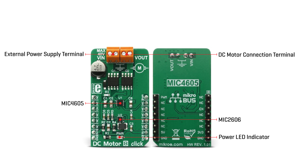DC Motor 8 Click Inner