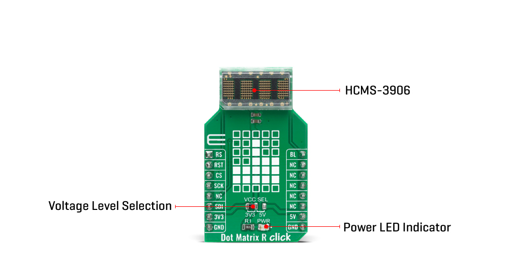 dot matrix r Click Board™ inner