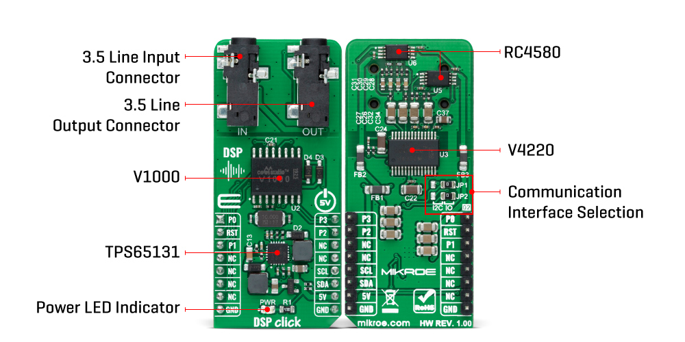 dsp Click Board™ inner