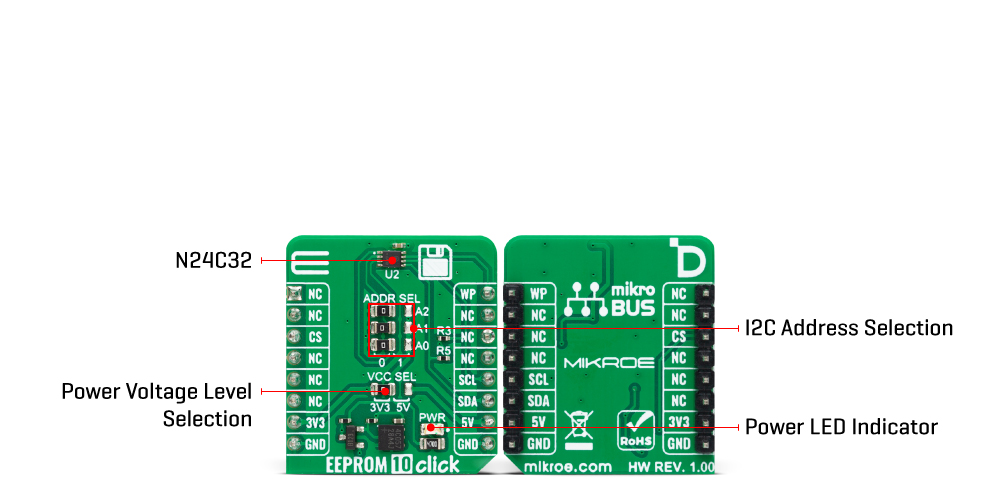 eeprom 10 Click Board™ inner img