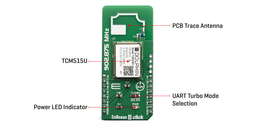 Click Boards Wireless Connectivity EnOcean 4 Click