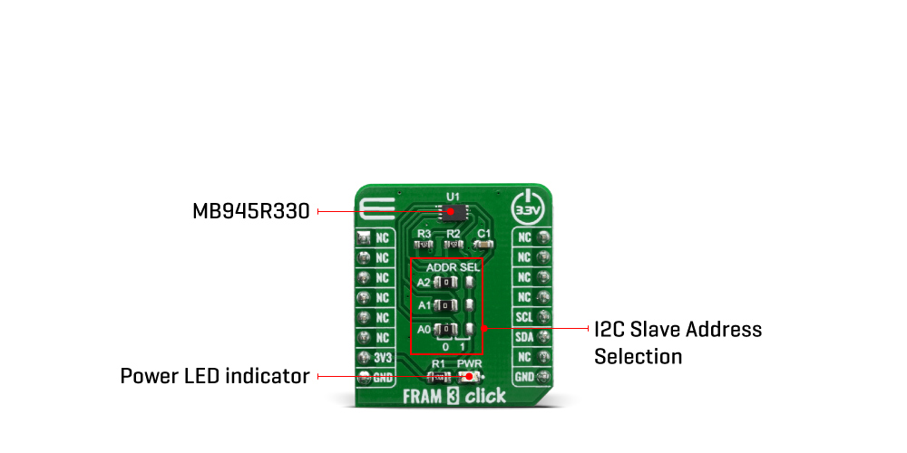 Click Boards Storage FRAM 3 Click