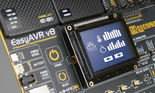 Click boards on EasyAVR v8