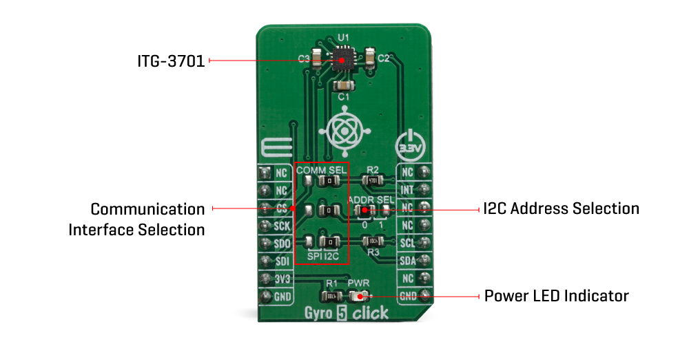 Click BoardsSensorsGyro 5 Click