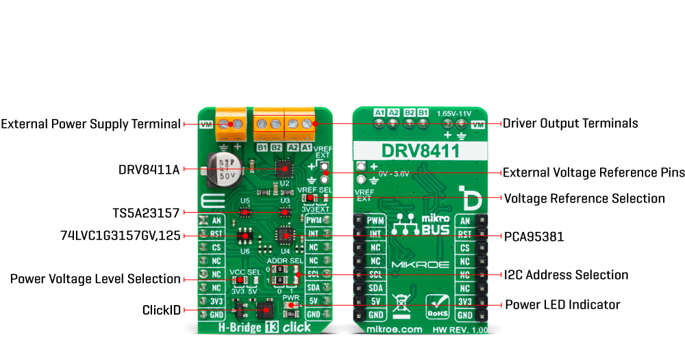 H-Bridge 13 Click Inner