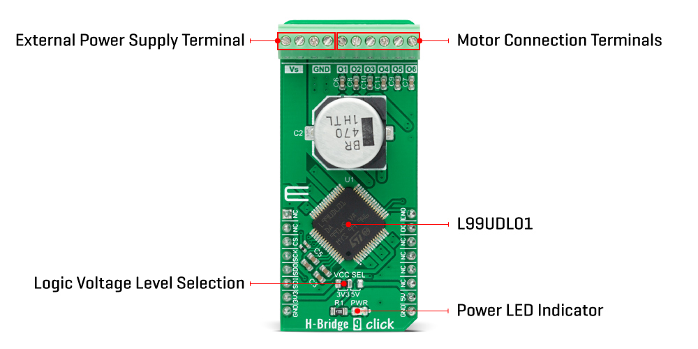 h-bridge 9 click inneri