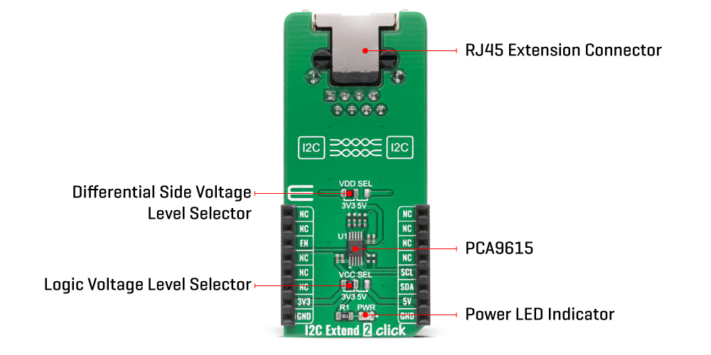 i2c extend 2 Click Board™ inner