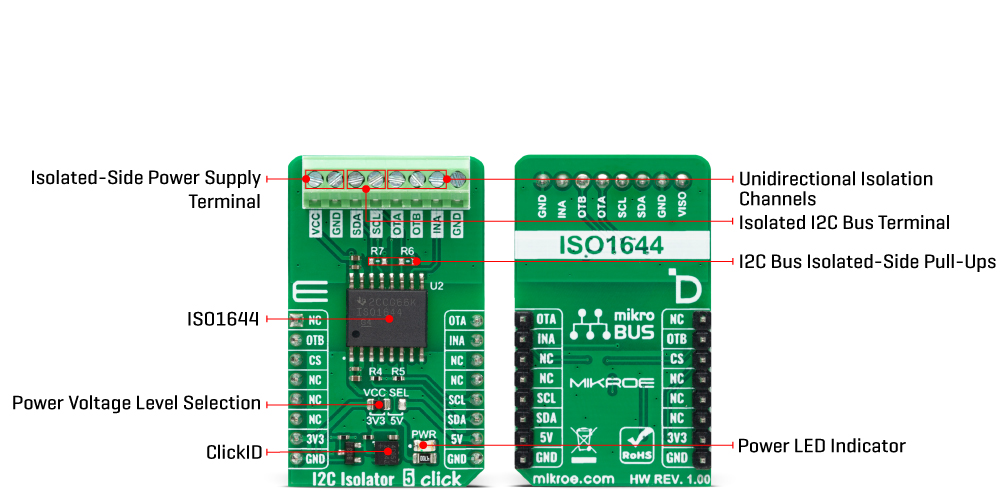 I2C Isolator 5 Click Inner
