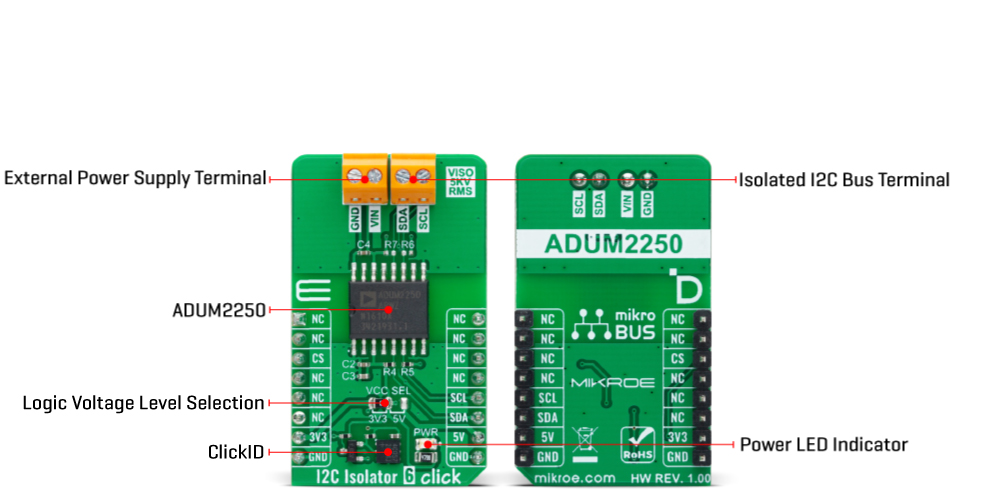 I2C Isolator 6 Click Inner