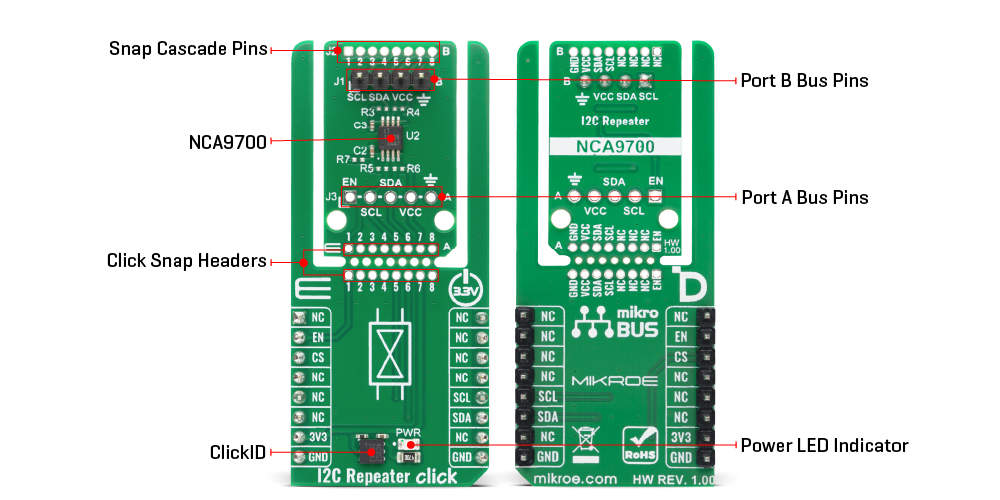 I2C Repeater Click v100 Inner Image
