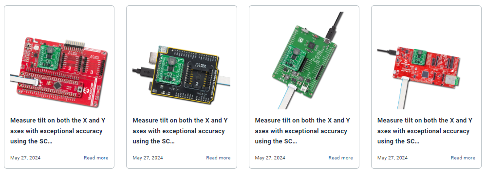 Hundreds of ready-for-use-projects on EmbeddedWiki with inclinometer 3 Click 