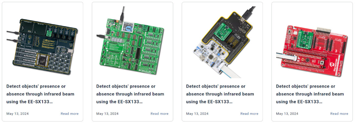 Hundreds of ready-for-use projects on EmbeddedWiki with IR Eclipse 2 Click
