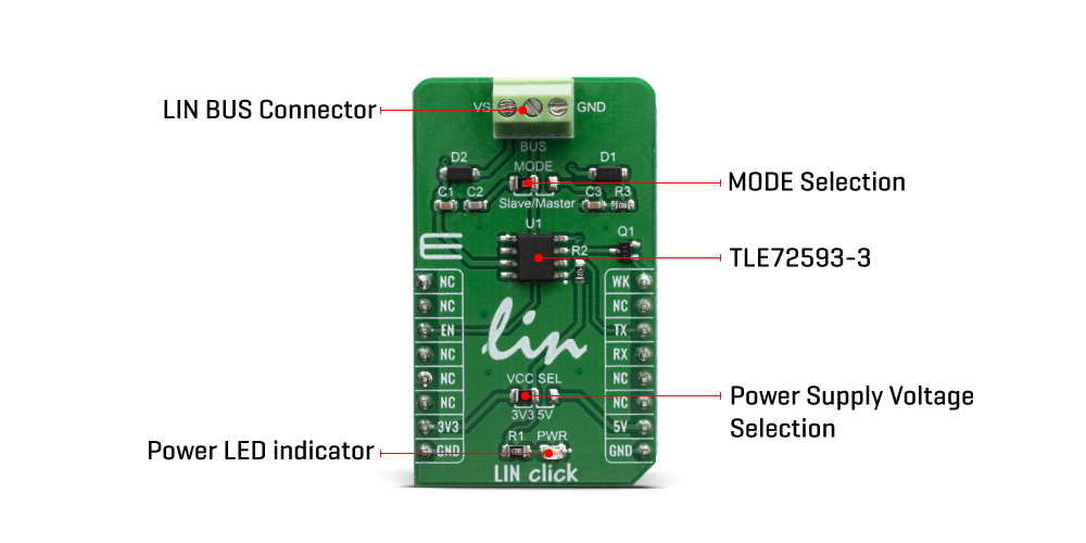Click Boards Interface LIN LIN click