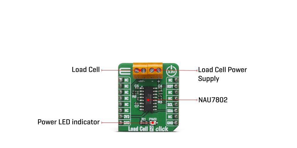 Shop Click Boards Sensors Force Load Cell 2 Click