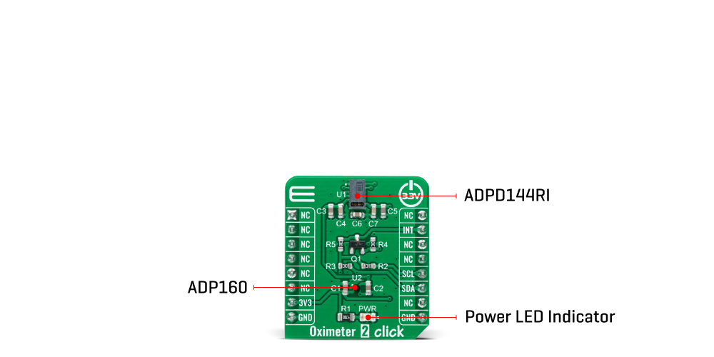 oximeter 2 Click Board™ inner