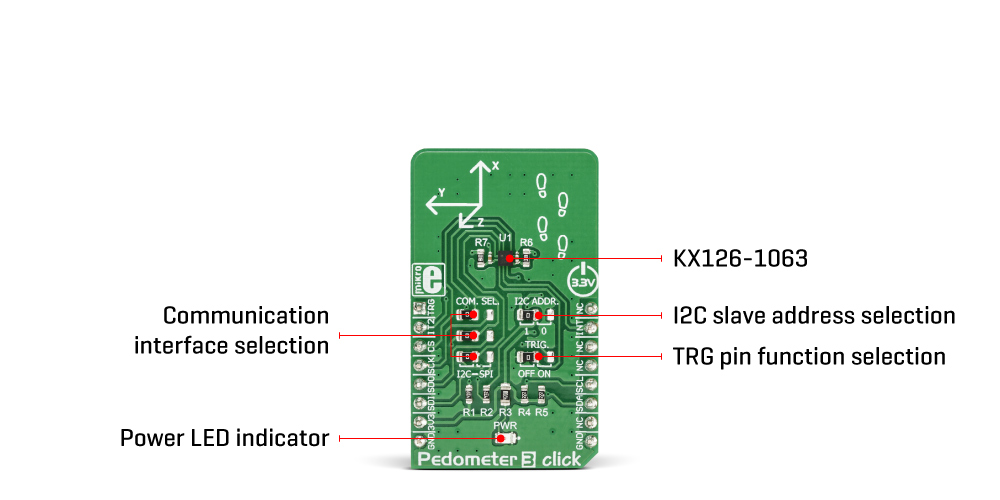 Pedometer 3 click