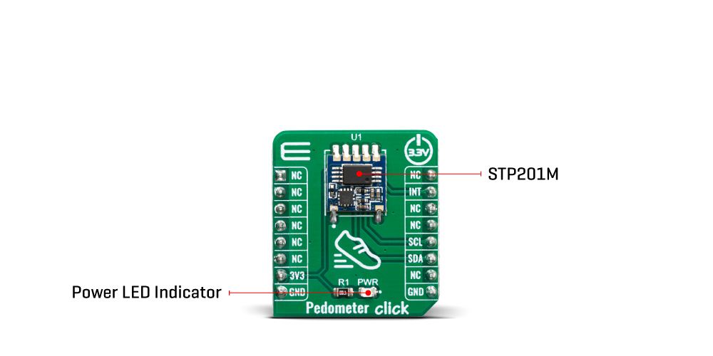 Click Boards Sensors Pedometer Click