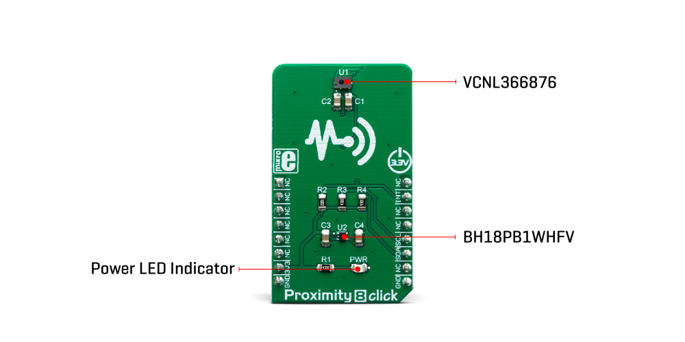 Mikroe Click Boards Sensors Proximity 8 Click