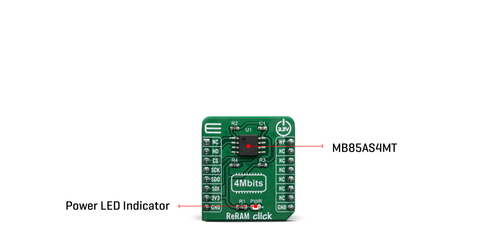 Click Boards Storage ReRAM Click Board™