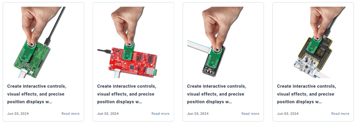 Hundreds of ready-for-use-projects on EmbeddedWiki with Rotary RGB Click 