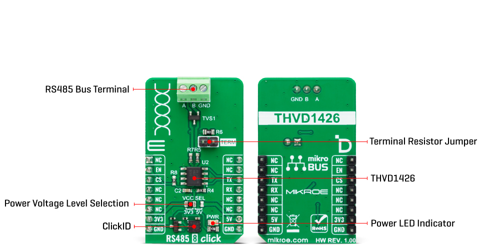 RS485 8 Click Inner