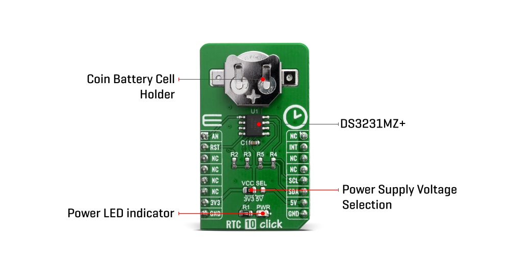 Click Boards Clock & Timing RTC 10 click