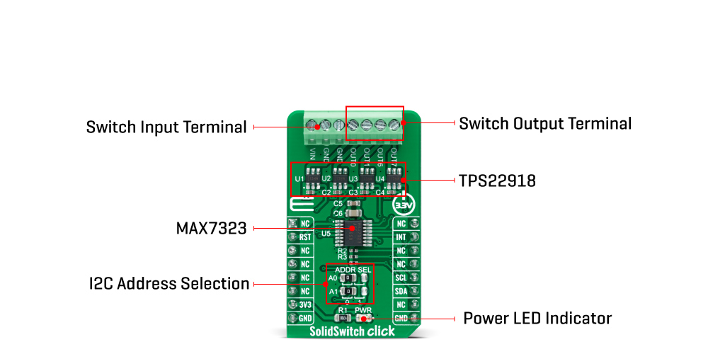 solidswitch Click Board™ inner