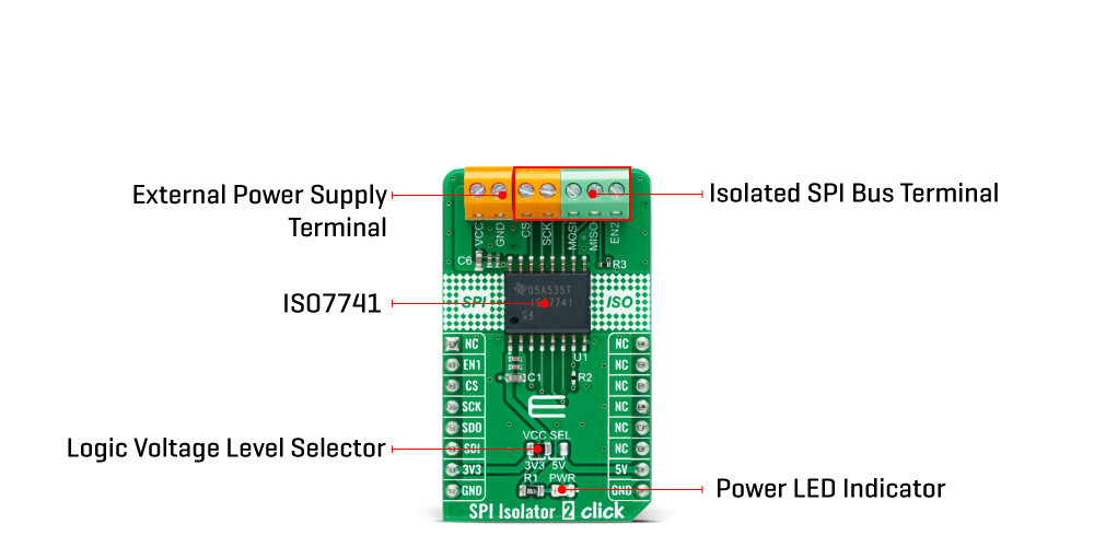 spi isolator 2 click inner