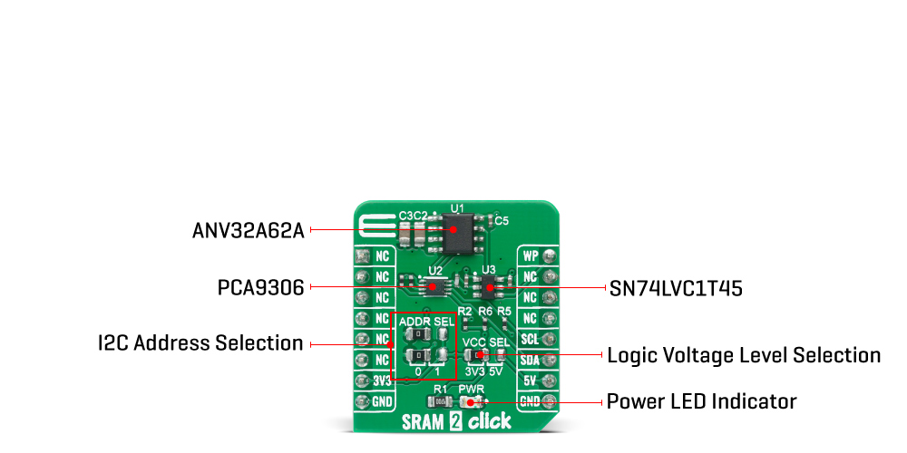 Click Boards Storage SRAM SRAM 2 Click Inner image