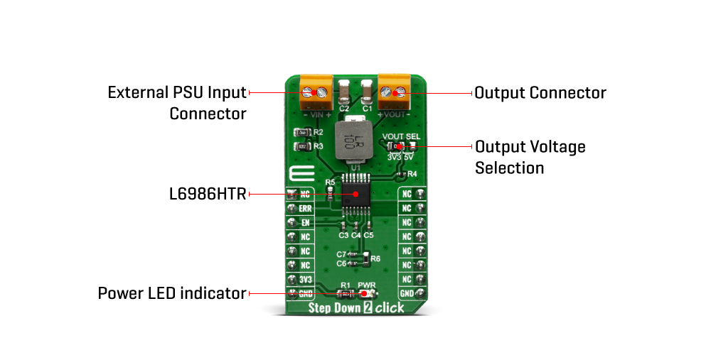 Click Boards Power Management Buck Step Down 2 Click