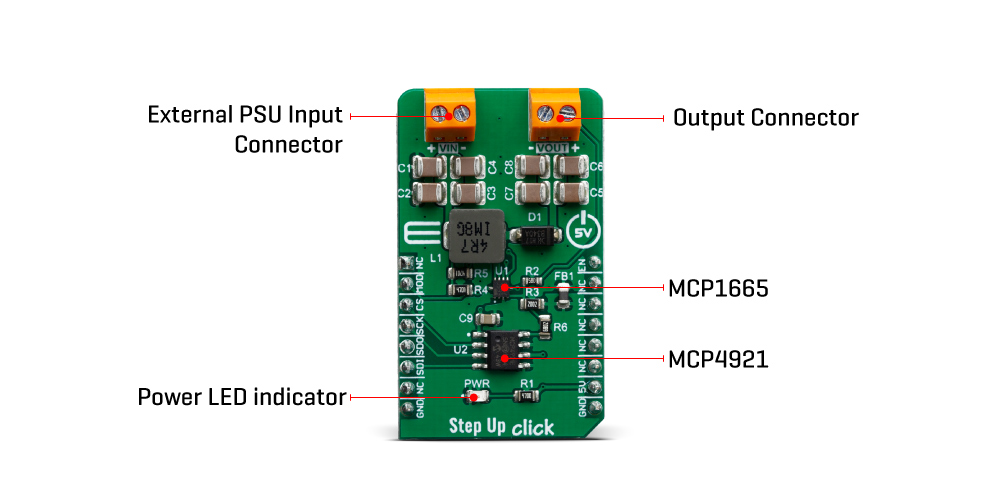 Shop Click Boards Power Management Step Up Click