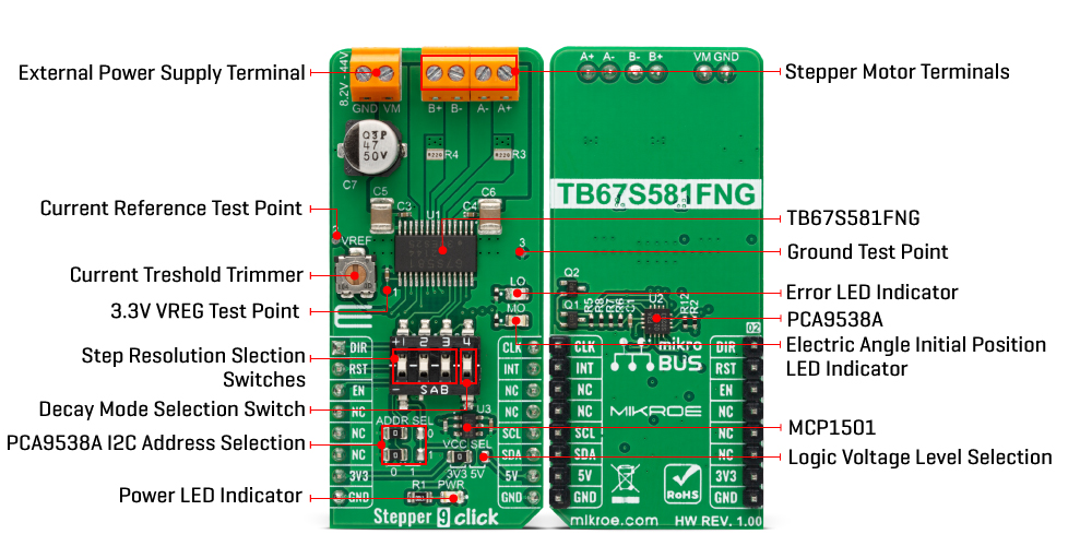 stepper 9 Click Board™ inner img