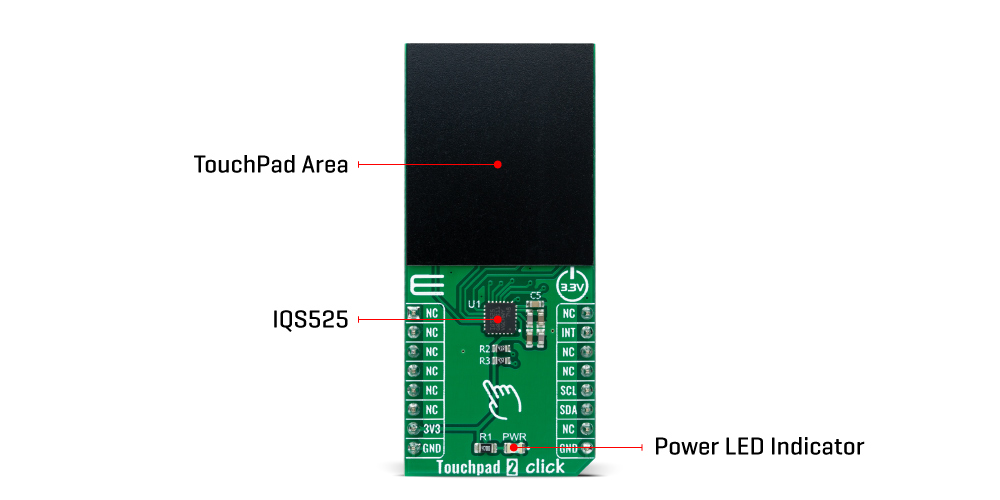 touchpad 2 Click Board™ inner