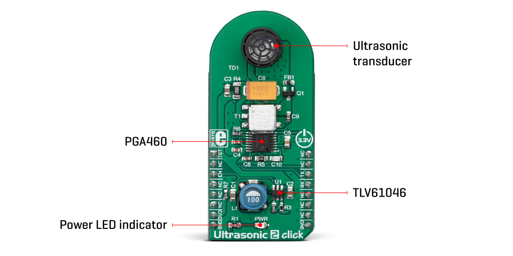 Ultrasonic 2 Click