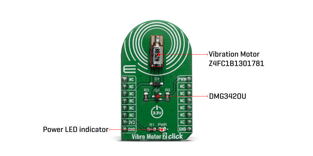 Click Boards HMI Vibro Motor 2 click