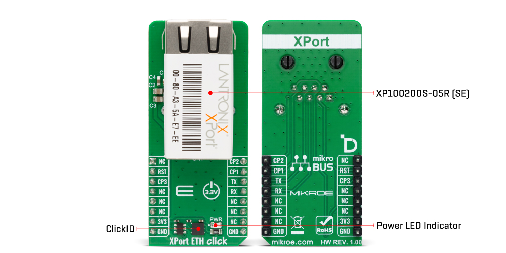 XPort ETH Click - SE v100 Inner